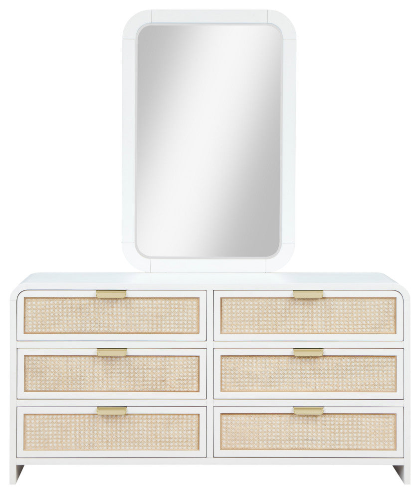 Sage Collection, White, Mirror