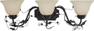 Maxim 2865 Elegante 28"W Bath Light - Oil Rubbed Bronze / Frosted Ivory Glass
