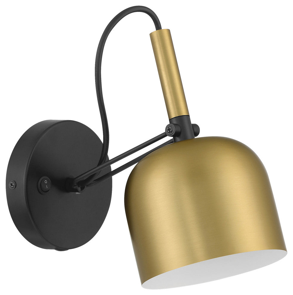 Ponti LED Reading Light, Dedicated LED, Antique Brushed Brass
