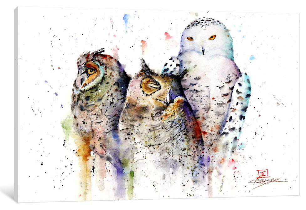 "Owls Don''t Sleep" by Dean Crouser, 26x18x1.5