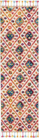 Nourison Moroccan Casbah Ivory/Pink Area Rug, 2'3"x8'