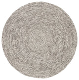 Jaipur Living Tenby Solid Gray Round Rug, 6'x6' Round
