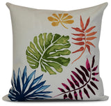 26x26", Brambles, Floral Print Pillow, Coral
