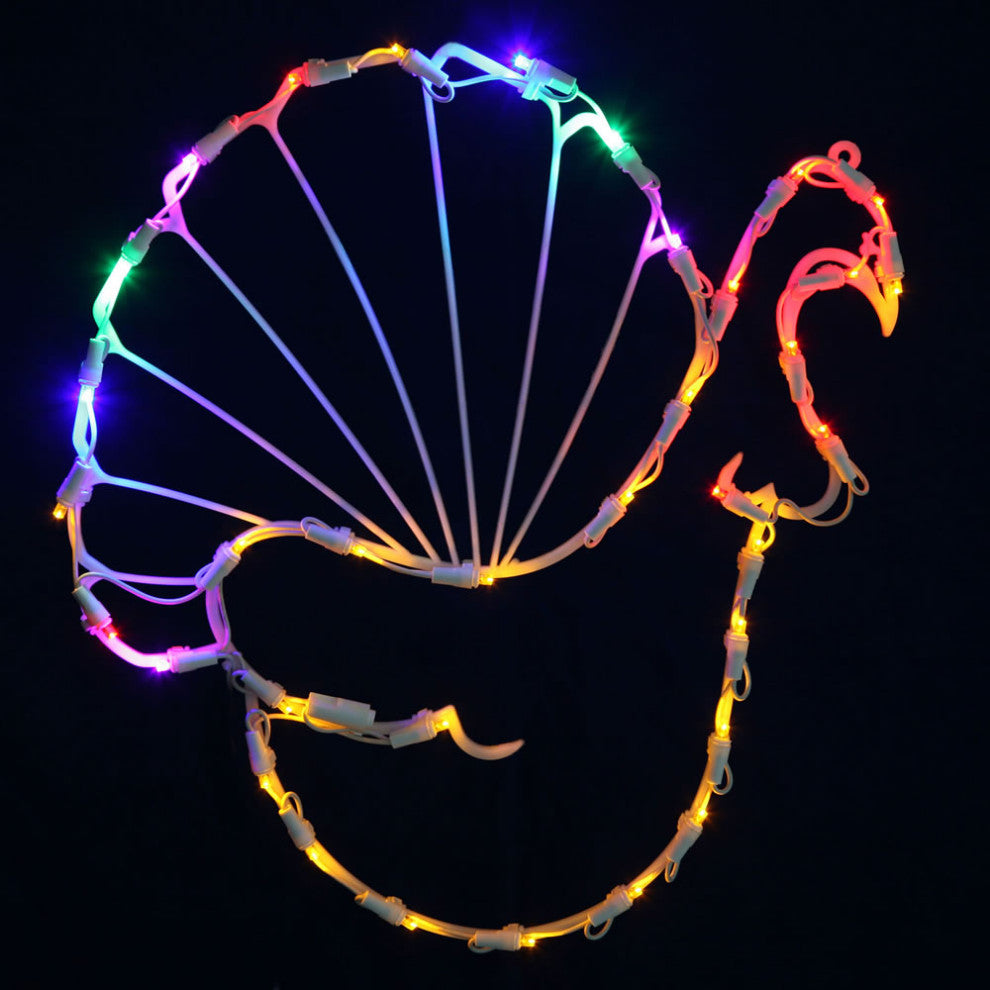 Vickerman X490480 17" Turkey Wire Silhouette With 35 Led Lights