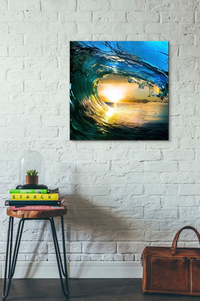 Epic Graffiti "The Language of Waves" Giclee Canvas Wall Art, 26"x26"