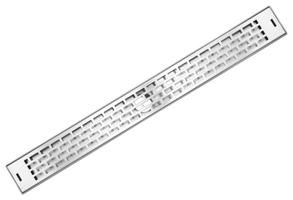 LUXE Subway Grate Linear Drain, 30"
