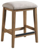 Landmark Backless Stool, Weathered Oak, Set of 2