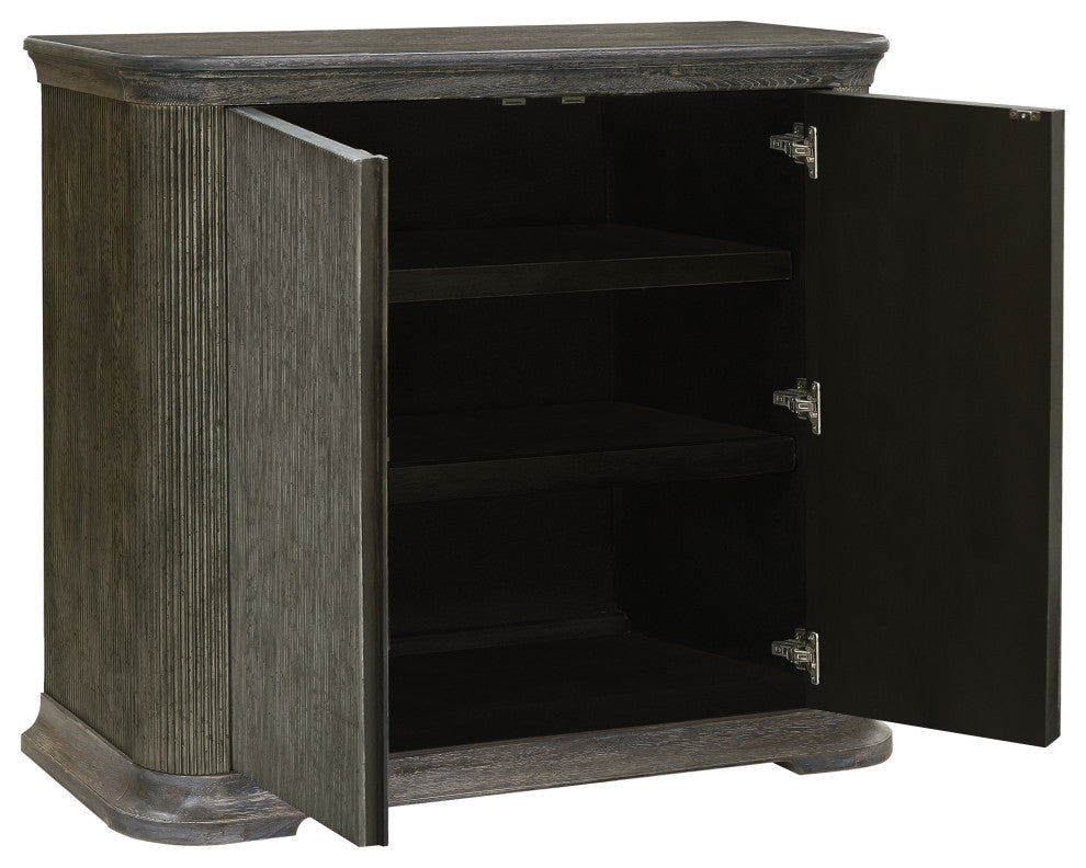 Reeded 2 Door Accent Chest with Shelves by Pulaski Furniture