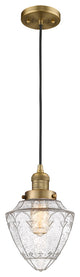 Innovations 201C-BB-G664-7-LED 1 Light Mini Pendant, Brushed Brass