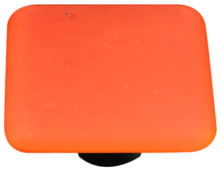 Art Glass Opaline Knob, Alum Post, Opaline, Orange