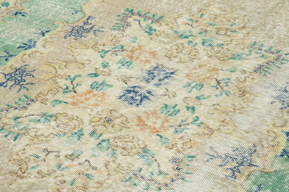 Rug N Carpet - Handmade Turkish 6' 8'' x 10' 2'' Unique Area Rug