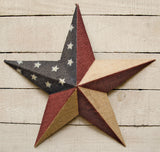 Burlap Americana Star, 18"
