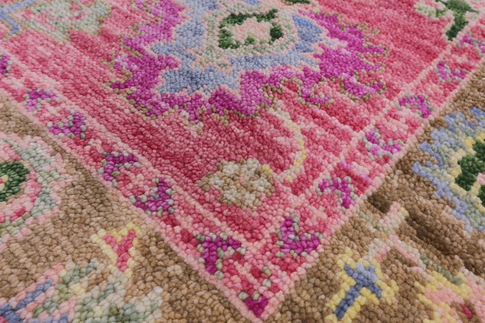 4' 0" X 6' 2" Turkish Oushak Hand Knotted Wool Rug - Q15333