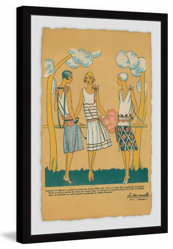 "Summer Dresses" Framed Painting Print, 30"x45"