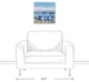 Blue Beach Chairs 16x16 Canvas Wall Art