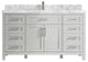 Cambridge 60 Single Bathroom Vanity in Coventry Gray 2" Carrara Marble