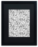 Elizabeth Caldwell 'October Leaves' Art, Black Frame, Black Mat, 16x20