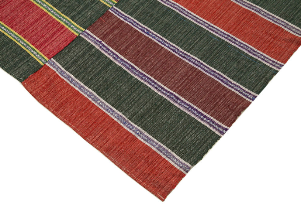 Rug N Carpet - Hand-knotted Turkish 5' 8'' x 9' 2'' Contemporary Wool Kilim Rug