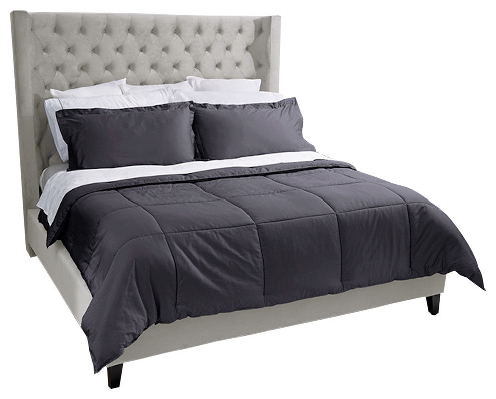 Easy Bed Making Down Alternative Comforter King, Graphite