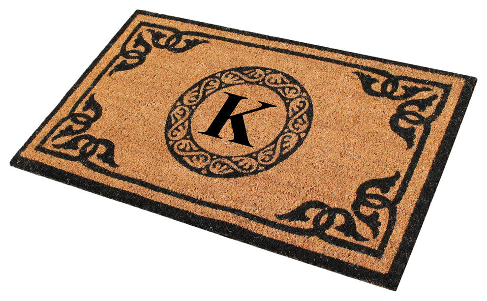 A1HC First Impression Geneva Monogrammed Entry Doormat 24"x39", K