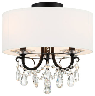 Othello 3 Light Matte Black Ceiling Mount