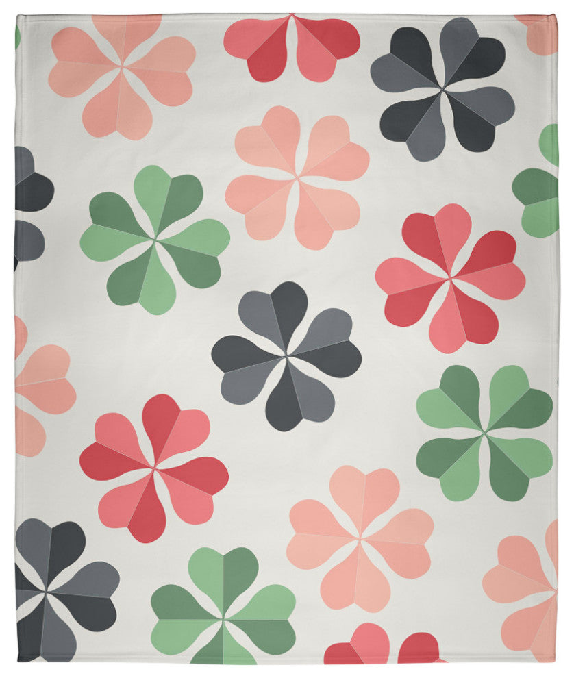 60 x 80 in Lucky Patch St. Patrick's Day Throw Blanket, Pepper