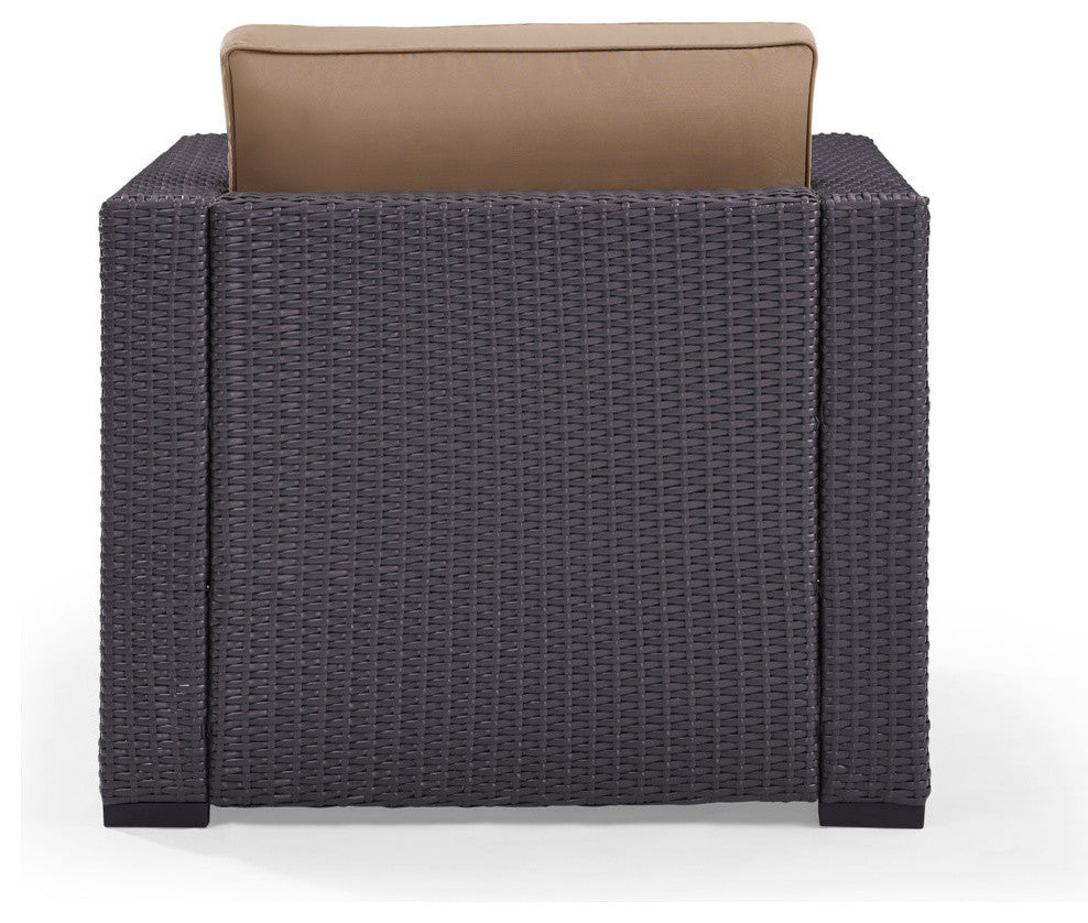 Biscayne Armchair With Mist Cushions, Cushions: Mocha