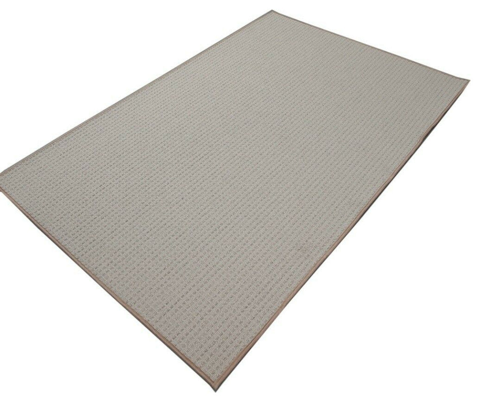 Abstract Contemporary Geometrical Modern Plush - Framed Brown, 5' x 8' Area Rug