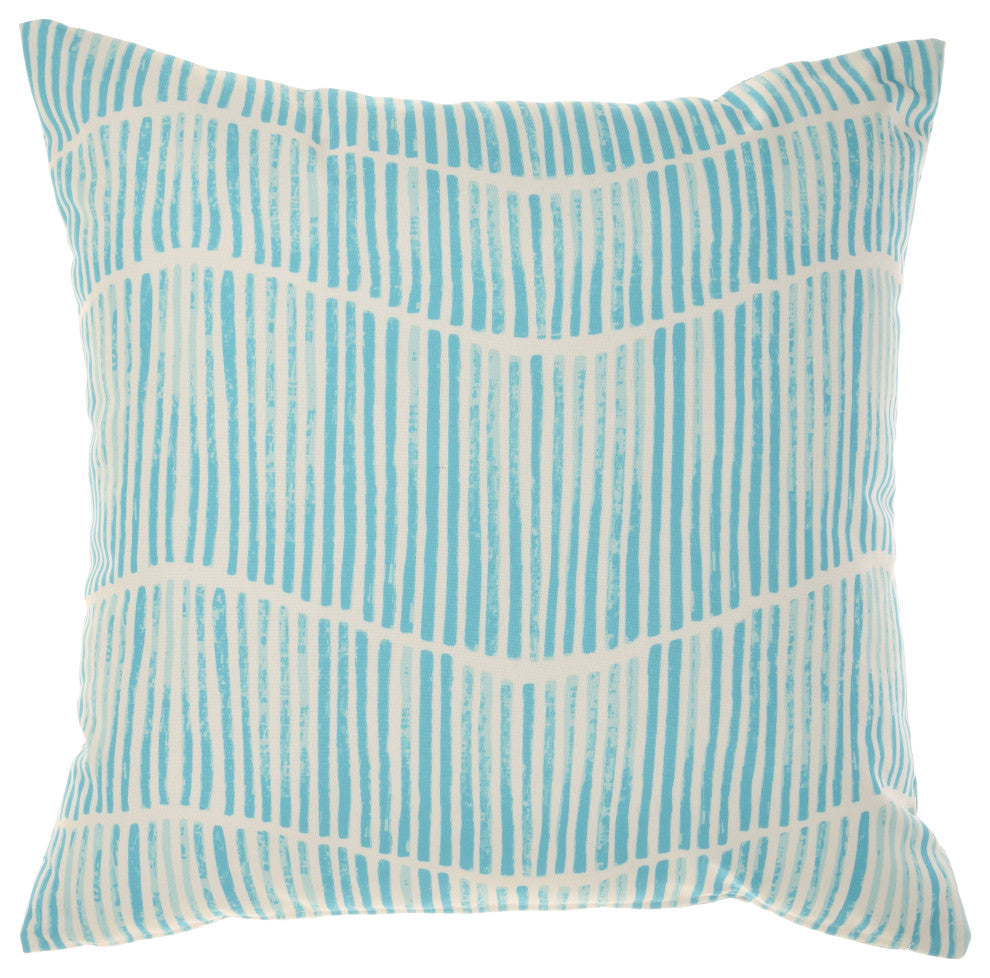 Mina Victory GT133 Throw Pillow, Turquoise, 18" x 18"
