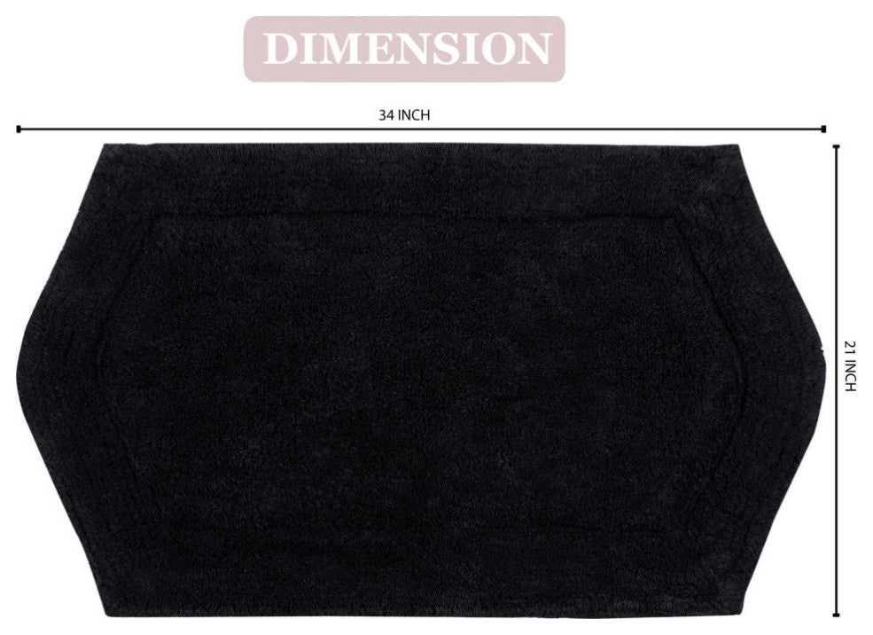 Waterford Bath Rug 21x34, Black