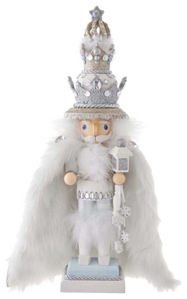 Kurt Adler 18" Hollywood White Fur King Nutcracker