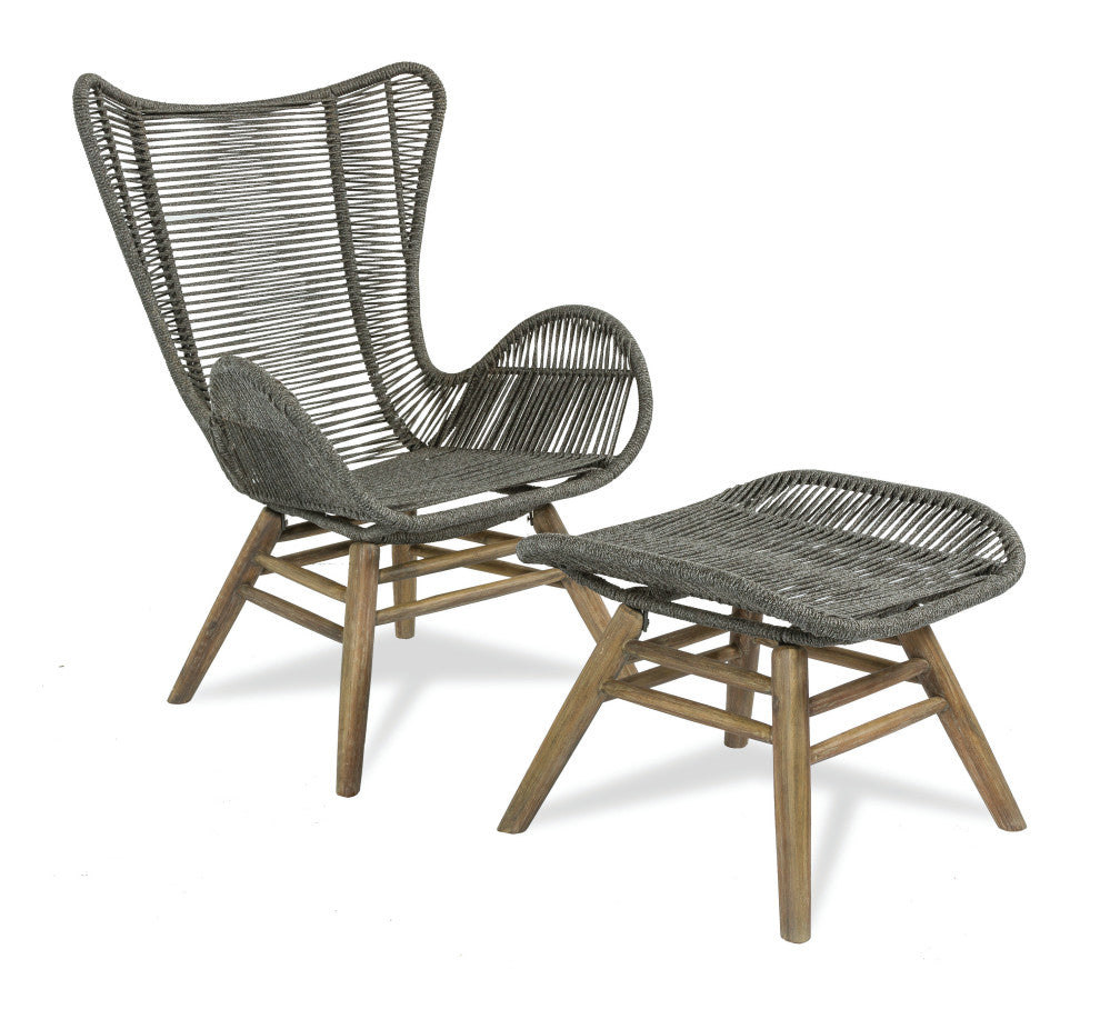 Explorer Oceans Neptune Outdoor Lounge Chair and Ottoman