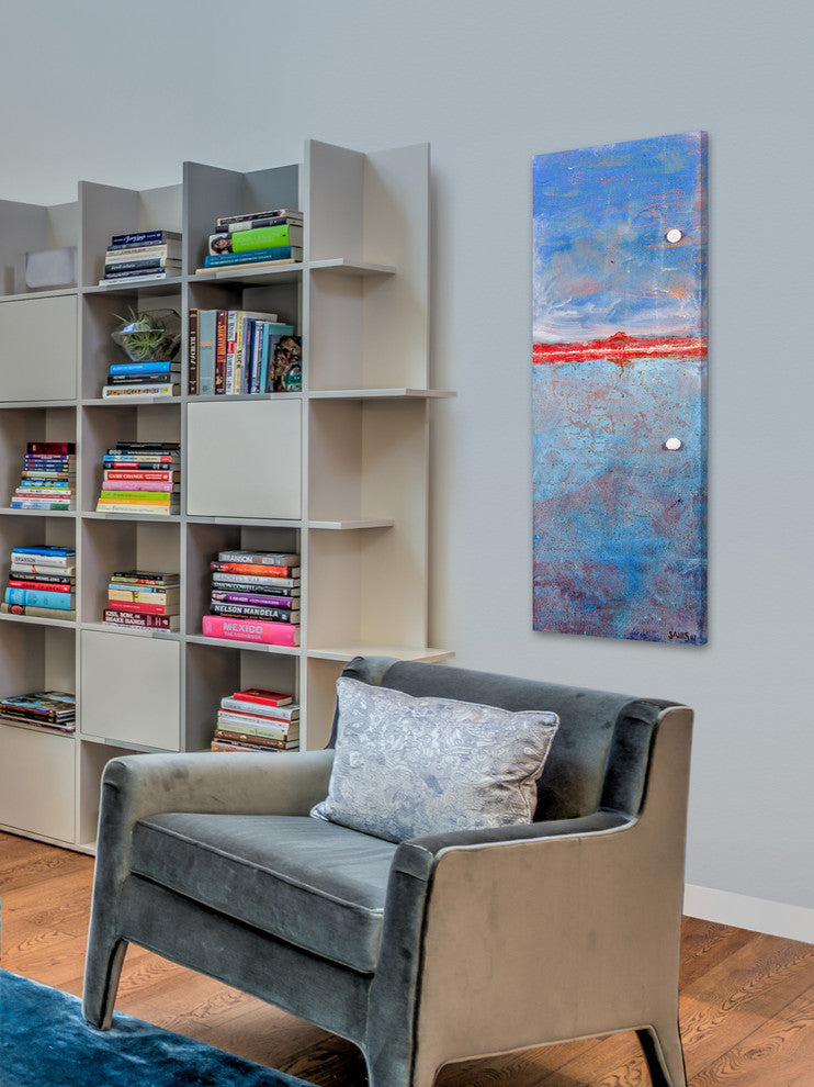 "Meet Me in the Sky" Painting Print on Wrapped Canvas, 20"x60"