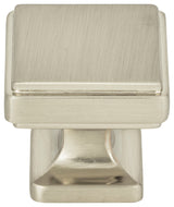 Atlas Homewares A201 Kate 1-1/4 Inch Square Cabinet Knob - Brushed Nickel