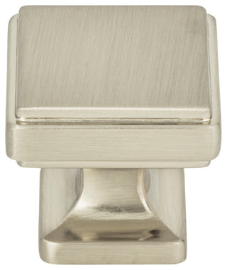 Atlas Homewares A201 Kate 1-1/4 Inch Square Cabinet Knob - Brushed Nickel