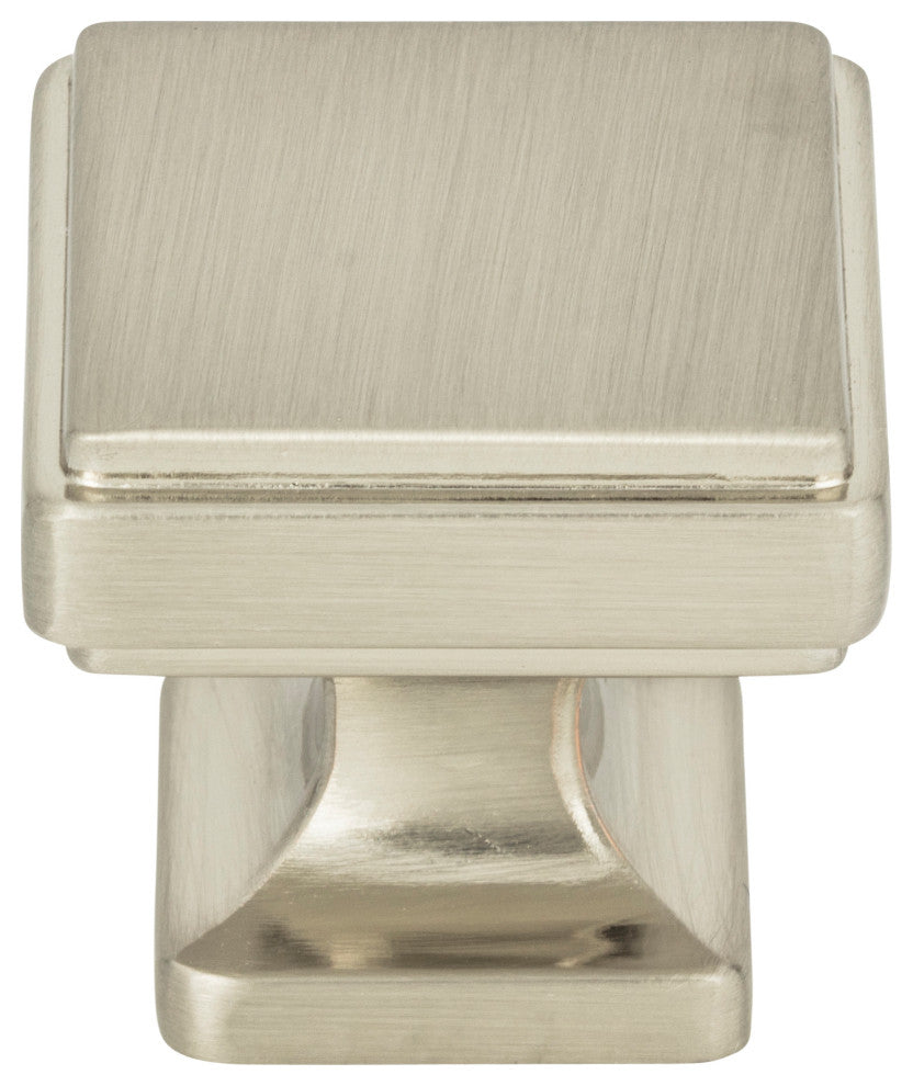 Atlas Homewares A201 Kate 1-1/4 Inch Square Cabinet Knob - Brushed Nickel