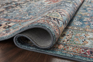Margot Oriental Ocean/Brick Area Rug, 7'6"x9'6"