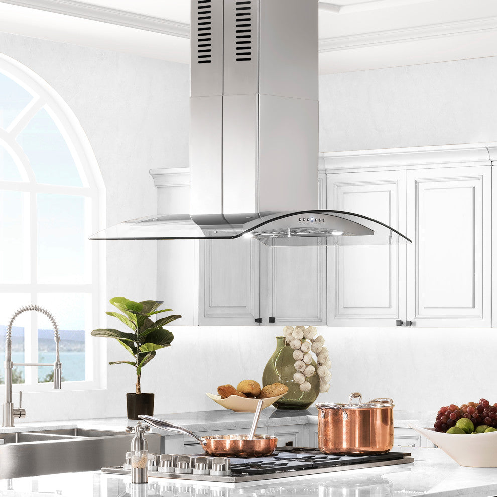 ZLINE 30 in. Island Range Hood, Stainless Steel, GL5i-30