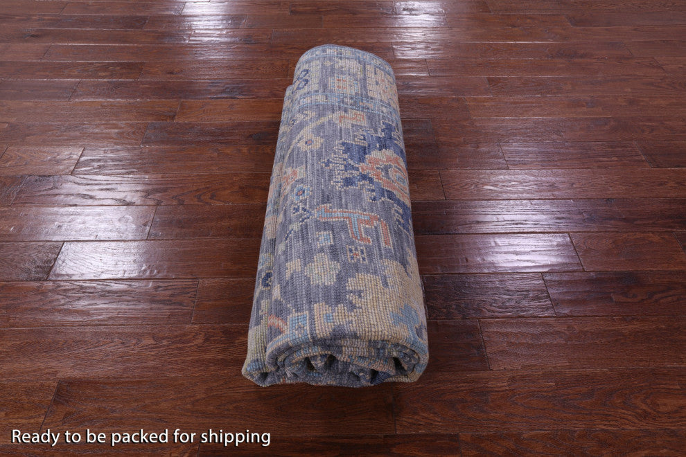 Handmade Turkish Oushak Wool Rug 6' 6" X 9' 2" - Q13354