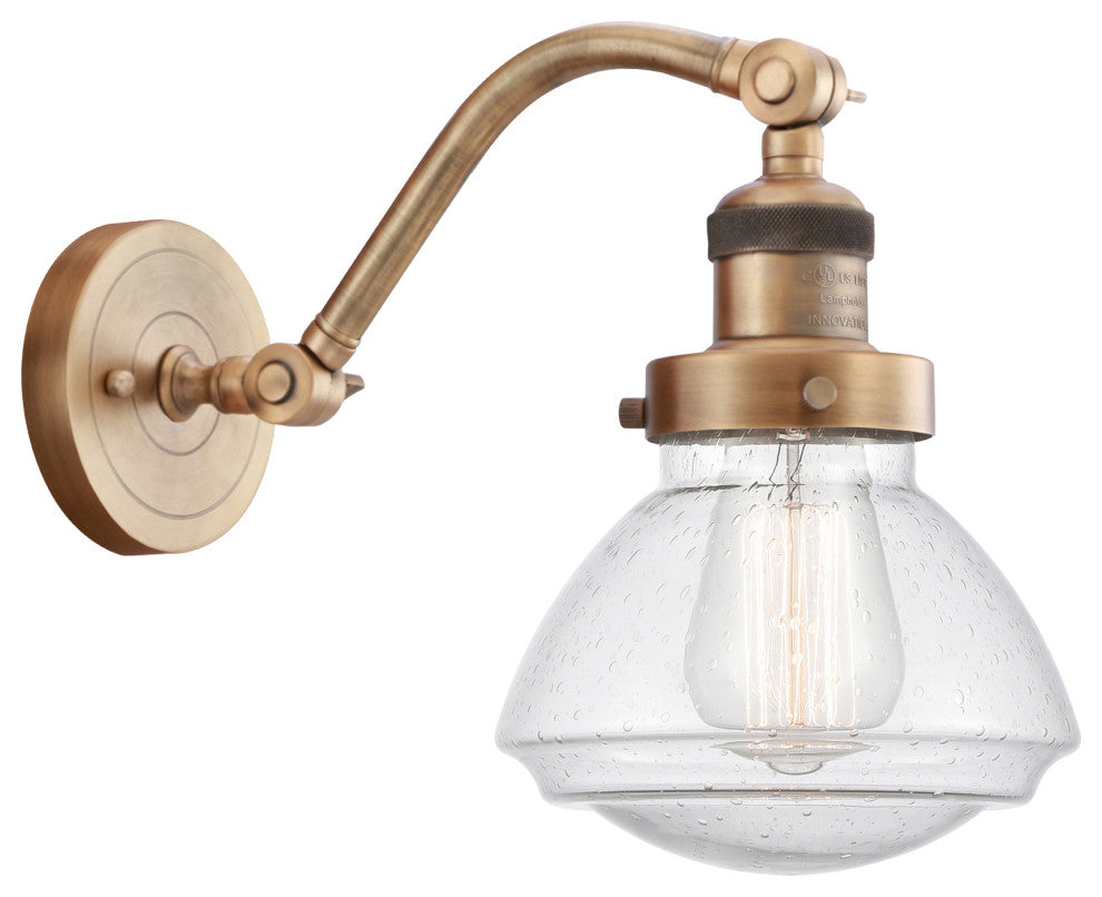 INNOVATIONS LIGHTING 515-1W-BB-G324 Olean 1 Light Sconce