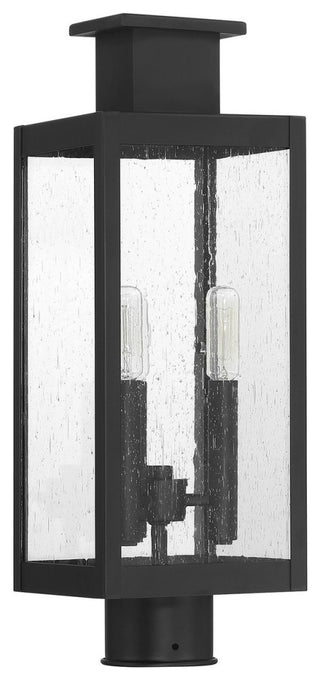 Ascott 3-Light Outdoor Post Lantern, Matte Black