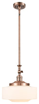 Innovations 206-AC-G691-12 Bridgeton 1 Light 12" Mini Pendant, Antique Copper
