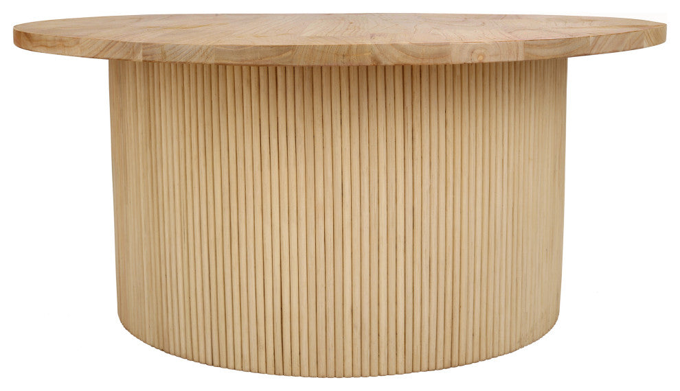 Kiefer Rattan Table With Wood Top, Coffee Table