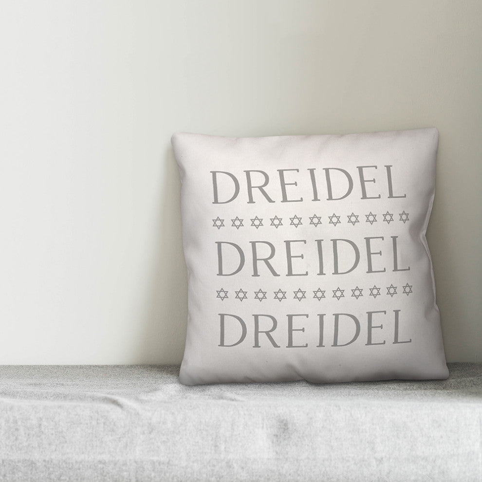 Dreidel Driedel Driedel 18"x18" Throw Pillow