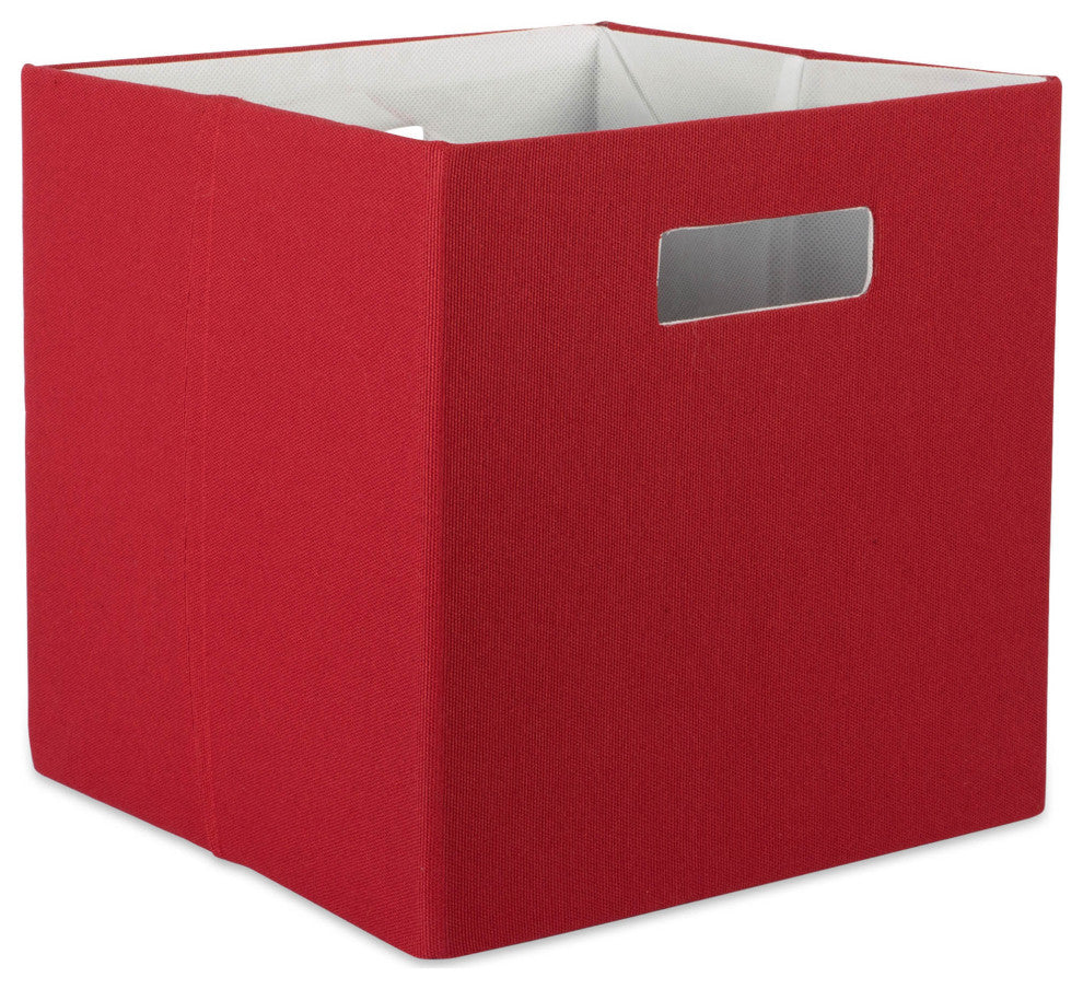 Polyester Cube Solid Rust Square 13"x13"x13"
