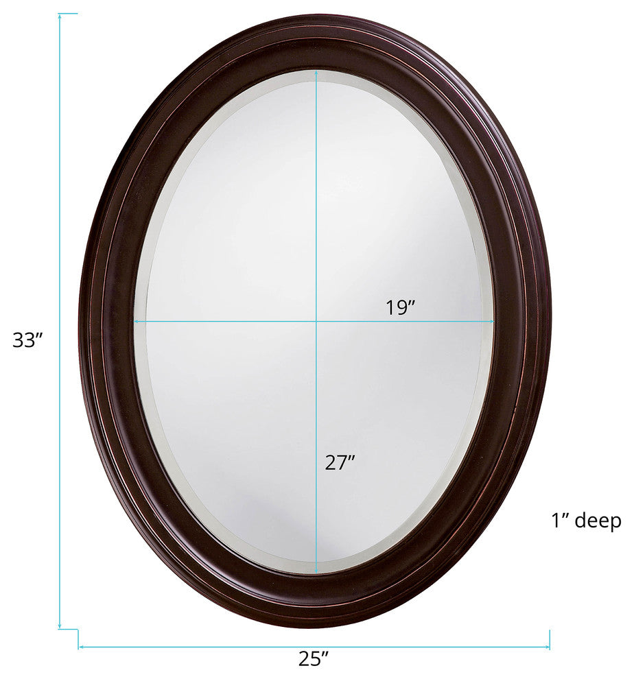 Howard Elliott George Mirror, Oil Rubbed Bronze