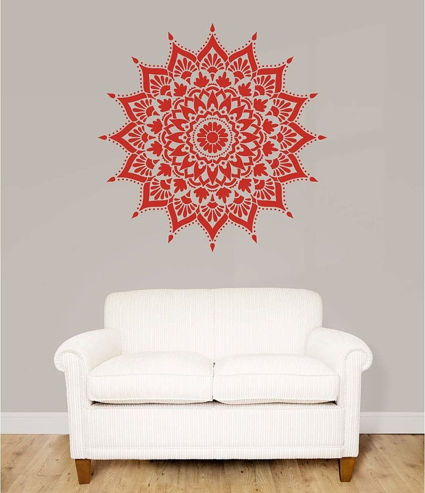 Mandala Stencil Radiance, Reusable Stencils For Walls, DIY Home Decor,