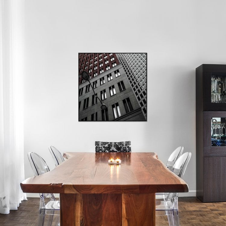 "Twinlight" Framed Canvas Giclee by Gilbert Claes, 37x37"