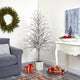 6' Snowed Twig Artificial Tree, Decorative Planter