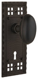 Craftsman Plate Passage Homestead Knob, Oil-Rubbed Bronze